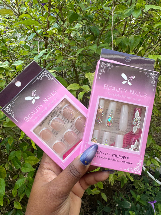 French Nails & Toenails Set