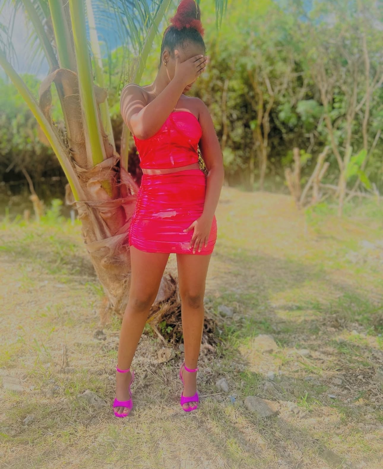 Two Piece Crop Top & Mini Skirt Set