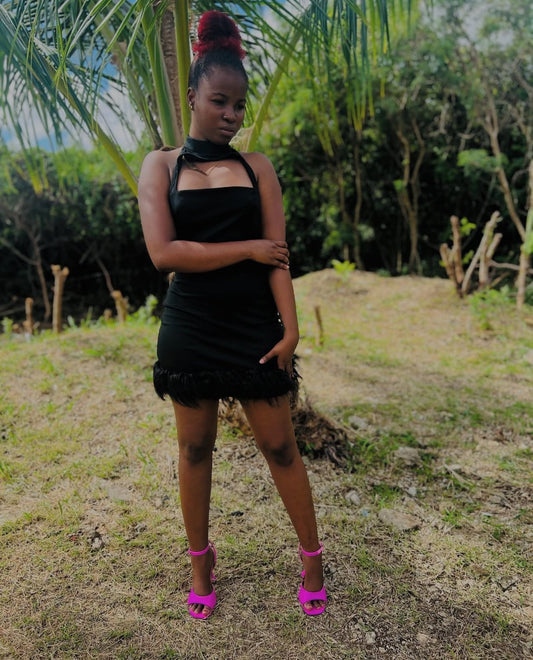 Mini Feather Dress